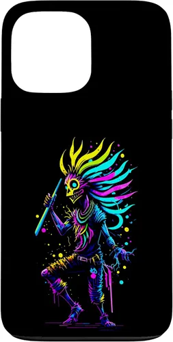 Miniatura 23 de iPhone 16 Dancing Kokopelli Mystical Abstract Illustration Case