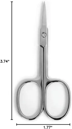 Miniatura 2 de Tijeras profesionales pequeñas de manicura para cutículas para cabello facial, uñas, bigote, cejas, pestañas, nariz, oreja, belleza, hombres