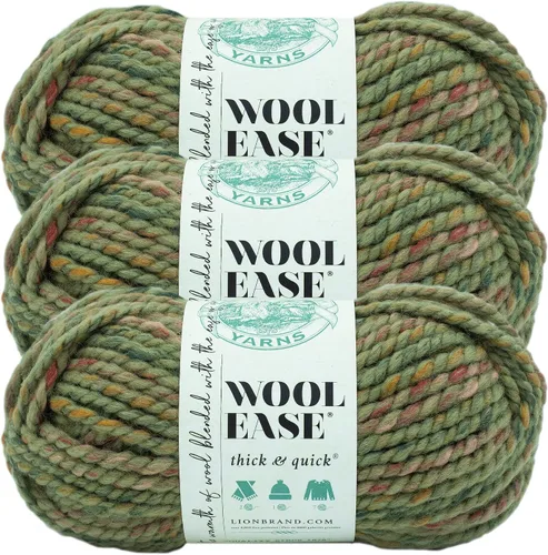 Miniatura 16 de Lion Brand Yarn - Ovillo de lana Wool-Ease Thick & Quick color fuerza aérea