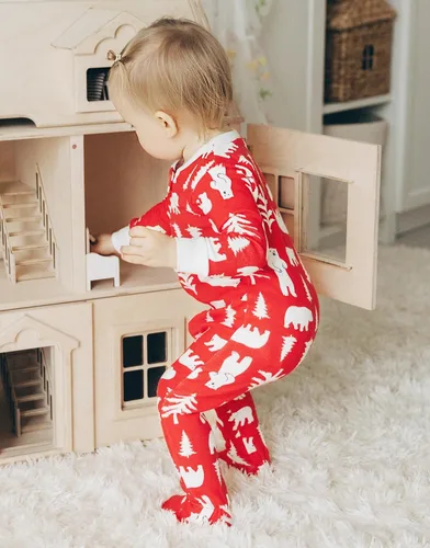 Miniatura 38 de VAENAIT BABY Infant Toddler Kids Adult Couple Family Matching Women Men Christmas Pjs Xmas Holiday Buffalo Plaid Pajama Set