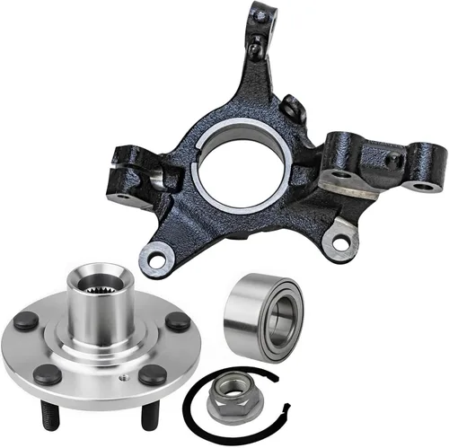 Detroit Axle - Kit de nudillos de dirección delantera izquierda para Ford Edge Lincoln MKX 07-10, cojinete de rueda del lado del conductor, nudillo