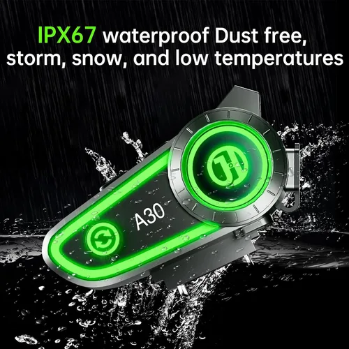 Miniatura 4 de Auriculares Bluetooth para Motocicleta con Cancelación de Ruido, Casco Bluetooth con Bluetooth 5.3 Integrado y Adecuado para la Mayoría de Cascos