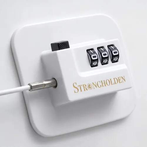 Miniatura 10 de Combinación de cerradura para refrigerador, a prueba de niños, bloqueo de congelador a prueba de niños, cuida a tu familia con cerraduras