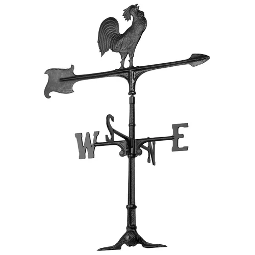 Whitehall Productos Rooster Accent Veleta de 30 pulgadas, color negro