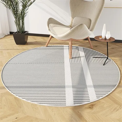 Miniatura 22 de Tapete para silla de oficina para suelo de madera dura, computadora, videojuegos, protector de piso, tapete redondo de protección de azulejos de A1