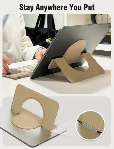 Miniatura 5 de Nillkin Soporte adhesivo delgado para iPad, soporte multiángulo para tablet con parte trasera magnética para iPad/Galaxy Tab y todas las tabletas