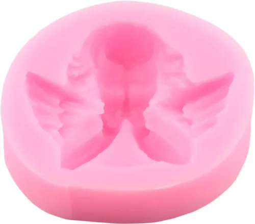 Miniatura 8 de ZiXiang Angel Baby - Moldes de silicona para decoración de pasteles, decoración de cupcakes, pasta de goma de mascar de chocolate, juego de 5