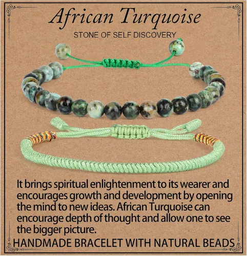 Miniatura 74 de LPBeads Pulsera de piedra natural hecha a mano de tamaño ajustable