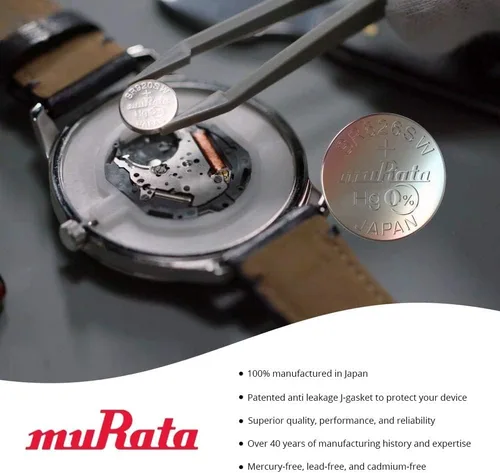 Miniatura 5 de Murata 394 SR936SW Batería 1.55V Celda de botón de reloj de óxido de plata - Sustituye a Sony 394 (2 Batetries)