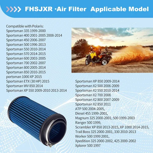 Miniatura 5 de 7080595 Filtro de aire 7082101 para Polaris Sportsman 335 400 500 550 570 600 700 800 850 XP Magnum 325 Scrambler Ranger Trail Boss blazer Worker