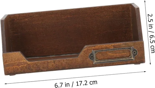 Miniatura 4 de Caja organizadora de joyas de madera clásica Washi Tape Holder 2pc Estuche de almacenamiento de escritorio