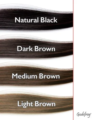 Miniatura 5 de Kit de Color de Cabello Godefroy para Coloración Localizada, Cubre los Cabellos Grises, Negro Natural, Kit de 4 Aplicaciones Negro (Natural Black)