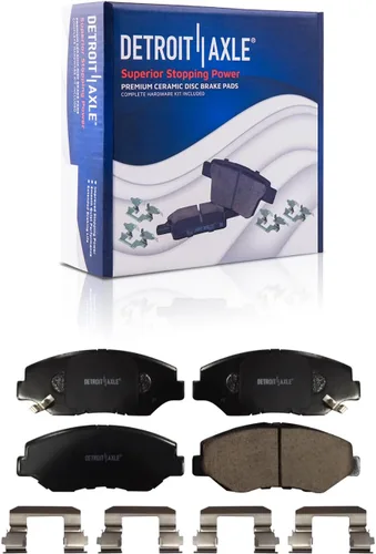 Miniatura 146 de Detroit Axle - Pastillas de freno traseras para Honda Odyssey 2011-2017 Pilot 2007-2013 MDX 2010-2013 ZDX 2010-2013 Pastillas de freno de cerámica