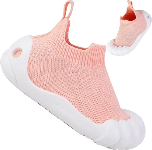 SK SIX Wide-Toddler Sock-Shoes Baby-Sneakers - Infant Walking Boys Girls Breathable Kids Safty House Slippers Non-Slip Slip on Barefoot Cute