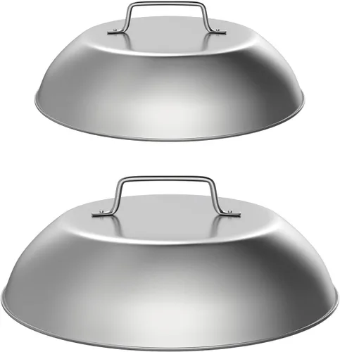 Miniatura 9 de SafBbcue 2 juegos de accesorios para parrilla de 12 pulgadas, cubierta de cúpula de fusión de quesos para Blackstone, Pitboss, Camp Chef Vapor Pizza