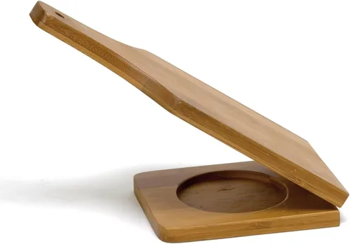 IMUSA BAM-10007 Jumbo Tostonera, Natural - Pataconera de bambú, prensa de plátano, máquina para hacer tortillas y quesadillas, prensa de masa y