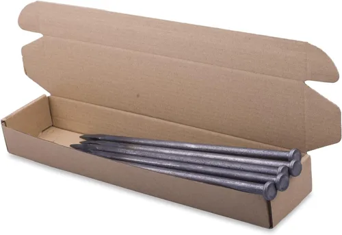 Miniatura 4 de WOWCASE Picos de metal de 12 pulgadas, 10 púas de jardinería de metal sólido resistente, clavos de anclaje para bordes de pavimentación, barrera