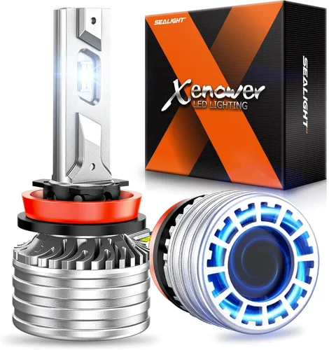 Miniatura 20 de SEALIGHT Bombillas H13 9008, 800 % 36000 LM, bombillas H13 de doble haz superbrillantes, bombillas antiniebla blancas 9008 con ventilador