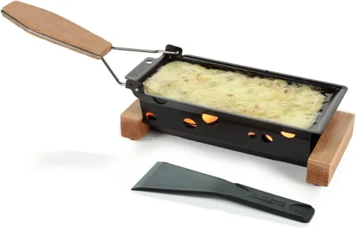 Boska Holland Life Collection queso raclette para llevar, juego para queso raclette con vela pequeña, de madera de roble europeo