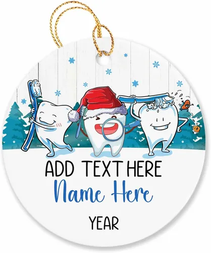 Miniatura 31 de Adorno de Navidad personalizado para artista, regalo de adorno de artista para árbol de Navidad, adorno de Navidad de pintor 2026, texto