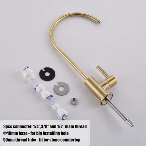 Miniatura 6 de Havin llave de acero inoxidable para cocina, con filtro purificador de agua potable de ósmosis inversa
