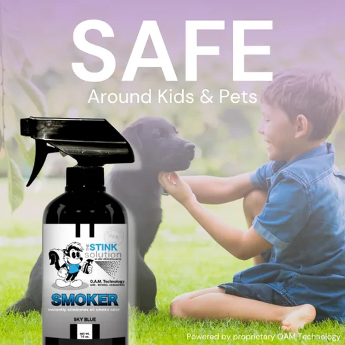 Miniatura 5 de The Stink Solution Spray eliminador de olores de humo, elimina completamente el olor a humo de la casa, el automóvil, la ropa, el cabello y más - El