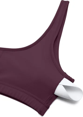 Miniatura 5 de CRZ YOGA Butterluxe - Mini brasier para mujer, cuello redondo, de bajo impacto, sin varillas, brasier deportivo con relleno para yoga y entrenamiento