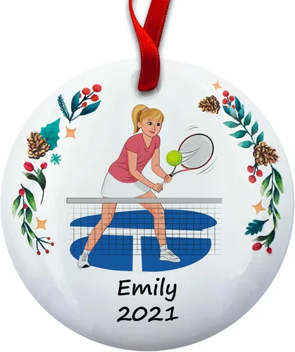Miniatura 12 de Regalo de pickleball – Regalo de jugador de pickleball para hombres – Papá Abuelo Entrenador – Adorno de árbol de Navidad