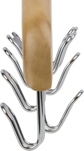 Miniatura 3 de Richards Homewares - Percha de madera para corbata y cinturón, capacidad para hasta 12, natural