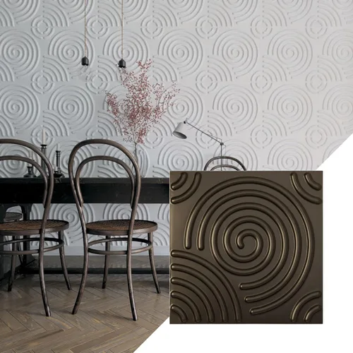 Miniatura 47 de Ekena Millwork WP20X20SPWH 19 5/8 pulgadas de ancho x 19 5/8 pulgadas de alto en espiral EnduraWall decorativo 3D Panel de pared cubre 2.67 pies