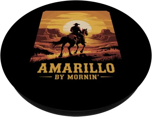 Miniatura 2 de Amarillo by Mornin Folk Style Western Country Music PopSockets Adhesive PopGrip