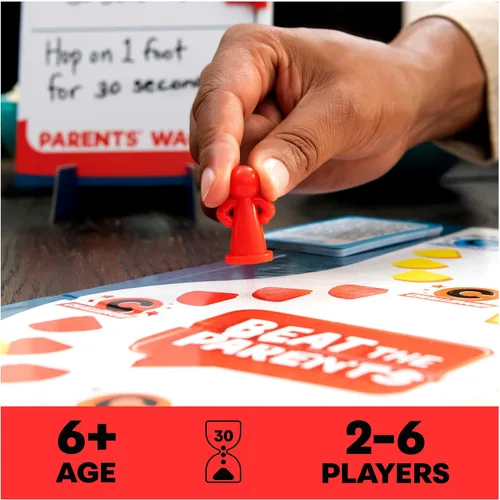 Miniatura 3 de Spin Master Games, Juego Clásico de Trivia Familiar Beat The Parents, Niños contra Padres para Edades de 6 años en adelante Supera la versión
