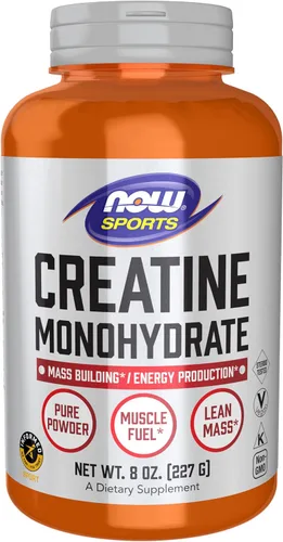 NOW Foods Nutrición Deportiva, Polvo de Monohidrato de Creatina, Construcción de Masa*/Producción de Energía*, 8 onzas