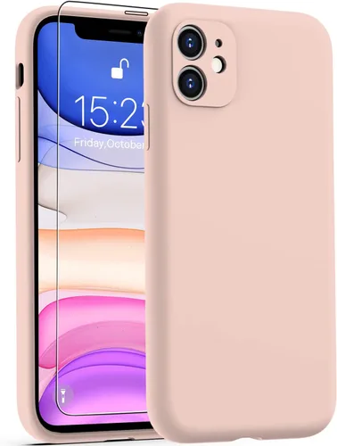 Miniatura 54 de DEENAKIN Funda de silicona compatible con iPhone 12 con protector de pantalla, mejora la protección de la cámara, funda protectora suave y flexible
