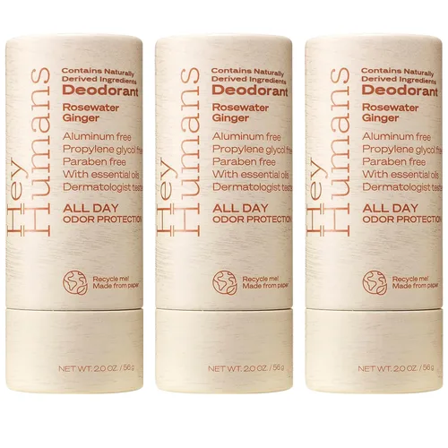 Miniatura 3 de Hey Humans Desodorante, desodorante sin aluminio para mujeres y hombres, contiene ingredientes de origen natural, control de olores todo el día