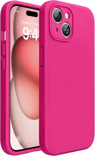 Miniatura 294 de Miracase Funda diseñada para iPhone 13, con protector de pantalla de vidrio templado, forro de microfibra suave antiarañazos, funda de goma