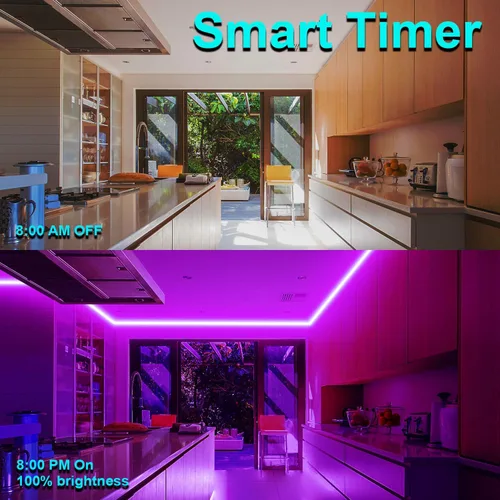 Miniatura 5 de Tira LED de luz negra de 41 pies, control de aplicación, fiesta brillante con control remoto, luz negra morada, luz UV para decoración de Halloween