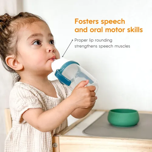 Miniatura 8 de Taza de Pajita NumNum para Bebé, Taza de Pajita con Peso, Tazas Sippy a Prueba de Derrames con Pajita para 6-12 Meses, Tazas para Beber para Niños