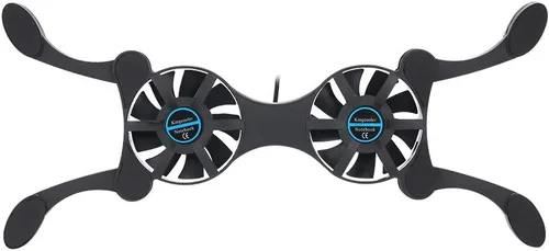 Miniatura 6 de QUZHI Mini portátil plegable plegable USB ventilador dual enfriador almohadilla de enfriamiento para PC portátil portátil 7