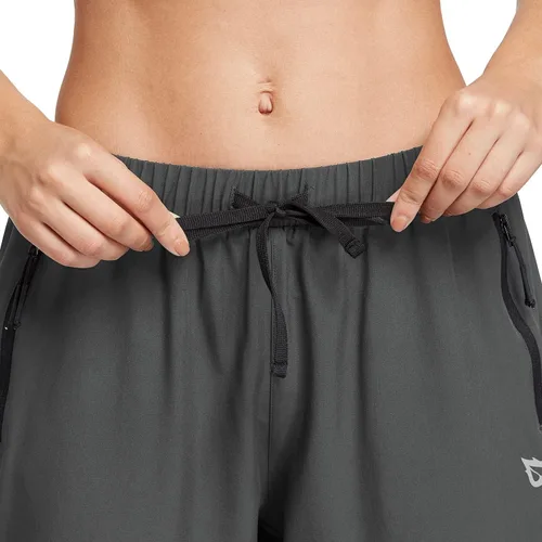 Miniatura 4 de baleaf Women's Lightweight Capri Jogger Hiking Shorts Running Capri Pants Quick Dry UPF 50+ Zipper Pockets
