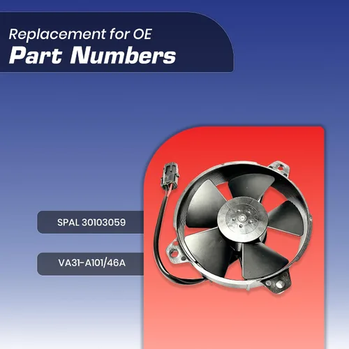 Miniatura 2 de Spal 30103059 - Ventilador extractor de 5.2 pulgadas, 12 voltios, hoja recta, alto rendimiento, 342 cfm, VA31-A101/46A, conector sellado