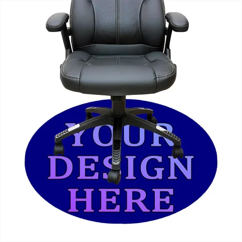 Miniatura 120 de Tapete redondo personalizado para silla de escritorio de oficina, diseño de tu propio logotipo de foto, texto, alfombrillas circulares