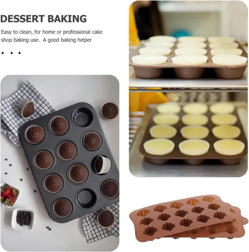Miniatura 4 de YARNOW Juego de moldes de silicona para hornear de hojas de arce, 2 piezas de moldes flexibles de chocolate para fondant de chocolate para hornear