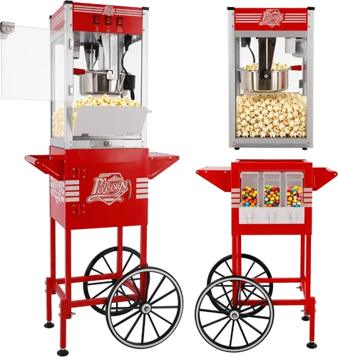 Miniatura 11 de Máquina comercial de palomitas de maíz de 12 onzas con luz de calentamiento, hace 60 tazas, máquina de acero inoxidable estilo teatro con vidrio