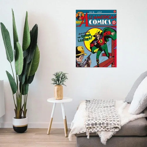 Miniatura 2 de MIGHTYPRINT DC Comics - Linterna verde - Arte de portada de cómic Origin Story - 80 aniversario - Arte de pared único de 17 x 24 pulgadas - No hecho
