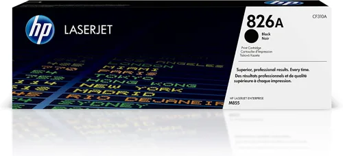 HP Cartucho de tóner negro 826A | Funciona color LaserJet Enterprise M855 Series | CF310A
