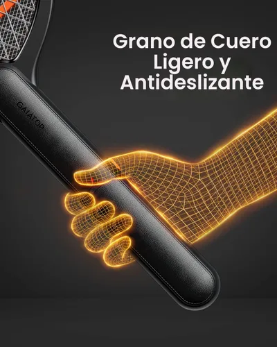 Miniatura 3 de GAIATOP - Matamoscas eléctrico, matamoscas con batería de 3800V de mano, raqueta matamoscas de 3 capas de protección para hogar, dormitorio, cocina