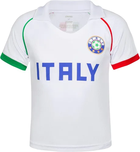Miniatura 103 de Cnins Camisetas de entrenamiento de fútbol para niños de 2 a 14 años, trajes de práctica para niños y niñas con colores del equipo nacional