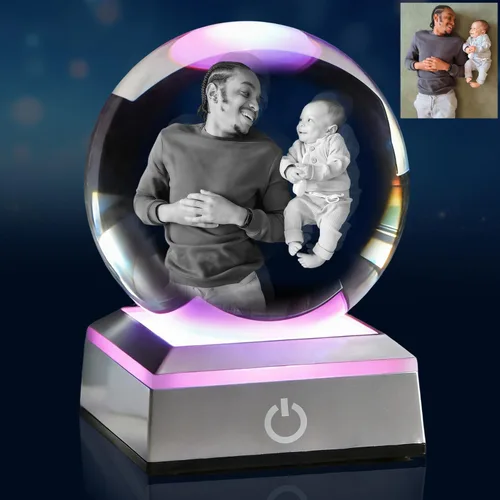 Miniatura 15 de Foto de Cristal 3D, Regalos Personalizados de Navidad para Mujeres, Esposa, Ella, Él, Hombres, Marido, Regalos de Fotos Personalizados, Cumpleaños