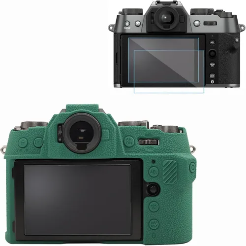 Miniatura 9 de Funda para cámara corporal Fujifilm X-T50, piel, arañazos, manga ligera, funda protectora de goma de silicona suave Fuji XT50 para accesorios